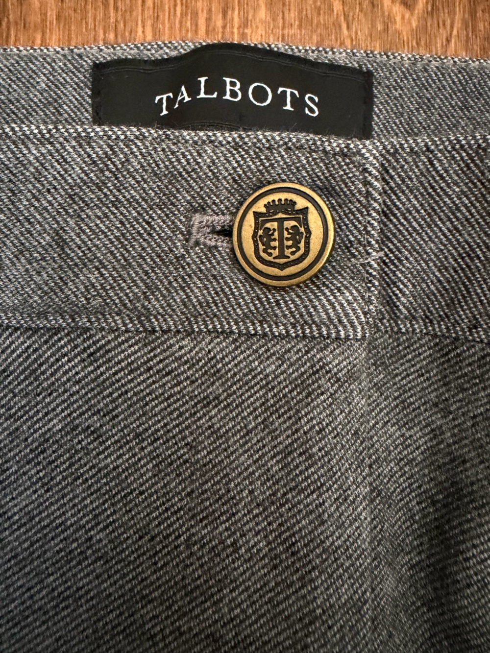 Talbots Skinny Ankle Pants Women's Size 2 Gray Twill Stretchy Comfort - Picture 8 of 10
